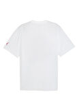 Puma 63289101 Hoopaverse Tee 3 PUMA Whit Beyaz Yuvarlak Yaka Regular Fit Baskılı Erkek T-Shirt