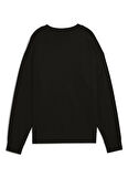 Puma 69089801 ESS ELEVATED Comfort Crew Siyah Yuvarlak Yaka Regular Fit Düz Kadın Sweatshırt