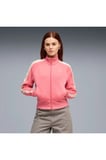 T7 Jacket Pembe Kadın Fermuarlı Üst