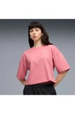 WARDROBE ESS Oversized Tee Pembe Kadın T-Shirt