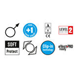 Held Safer SRX Sport Korumalı Motosiklet Montu Siyah  Kırmızı