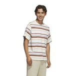 KX1267-E adidas Strıpe Tee Erkek T-Shirt Krem