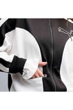 T7 Relaxed Track Jacket Siyah Kadın Ceket