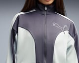 Puma T7 RELAXED TRACK JACKET Kadın Günlük Ceket 63663235 Lacivert