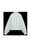HER Mock Neck Crew Yeşil Kadın Sweatshirt