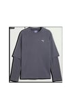 SELECT Essentials Longsleeve Gri Erkek Sweatshirt