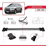 Holden Captiva 2006-2018 Arası ile Uyumlu FLY Model Ara Atkı Tavan Barı Gri 2 Adet