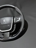 PEUGEOT 508 ARACA ÖZEL DİKMELİ DİREKSİYON KILIFI-FÜME İPLİ(AÇIKLAMAYI OKUYUNUZ LÜTF)
