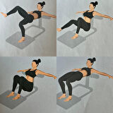 Rebuwo Hip Thrust Kalça Güçlendirme Sehpası Taşınabilir Portatif Hip Thruster 