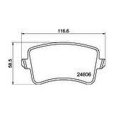 ARKA FREN BALATASI-  DISK 330×22 (AUDI A4 08-16  A5 08-17  Q5 09-17)