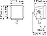 Hella Off-Road Led Lamba 12V-24V Hareketli Montaj 1FA358176-861