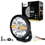 Hella Off-Road Valuefit Blade Led Uzun Far Siyah 36W 7" Beyaz-Amber Isik 1FJ357198-071