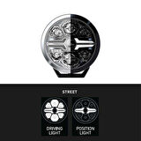 Hella Off-Road Valuefit Blade Led Uzun Far Krom 17W 9" Beyaz Isik 1FJ357199-001