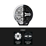 Hella Off-Road Valuefit Blade Led Uzun Far Krom 18W 9" Beyaz Isik 1FJ357199-011