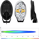 Hella Off-Road Valuefit Blade Led Uzun Far Krom 18W 9" Beyaz-Amber Isik 1FJ357199-031
