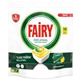 Fairy Hepsi Bir Arada Limon Kokulu 36 Yıkama Tablet Bulaşık Makinesi Deterjanı 36 Adet 
