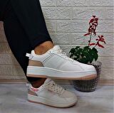 Kinetix Enner Pu Krem Comfort Fuspetli Kaymaz Sneaker Spor Ayakkabı