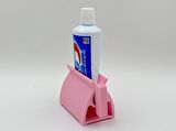 Diş Macun Sıkacağı Çevirmeli Pembe Plastik