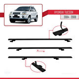 Hyundai Tucson (JM) 2004-2009 Arası ile Uyumlu BASIC Model Ara Atkı Tavan Barı Siyah 2 Adet
