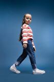 DeFacto Kız Bebek Paperbag Duble Paça Jean Pantolon E0424A525SPBE394