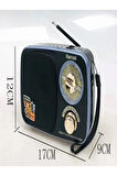 MD-308BT FM AM SW 3 Bandlı Retro Analog Radyo Işıklı Bluetooth Hoparlör USB TF AUX Destekli Speaker