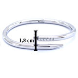 BZ 316L Çelik Çivi Model Unisex Spor Kelepçe BLZ-376