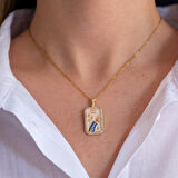 Çelik Kolye Kova Burcu Kolyesi - K-114