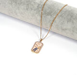 Çelik Kolye Kova Burcu Kolyesi - K-114