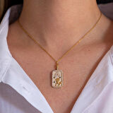 Çelik Kolye Aslan Burcu Kolyesi - K-116