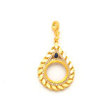 Çeyrek Altın Çerçeveli Kolye Ucu Altın Kaplama TGR-679