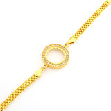 Çeyrek Altın Çerçeve Bileklik Çelik Altın Kaplama BLK-1109