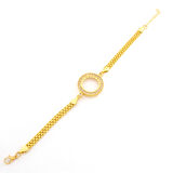 Çeyrek Altın Çerçeve Bileklik Çelik Altın Kaplama BLK-1109