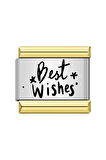 İyi Dilekler (Best Whishes) Çelik İtalyan Charm