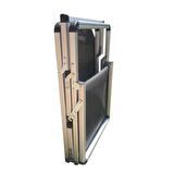 GRİ LÜKS KATLANIR ALÜMİNYUM ŞEZLONG 180*60*30 4 KADEMELİ