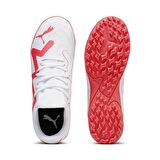 Puma Future Play Tt Jr Çocuk Halı Saha Ayakkabısı Beyaz-Turuncu 10739101