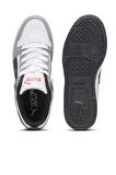 PUMA 37049020  Rebound Layup Lo SL Jr White- Black-Concrete Gray