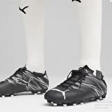 Puma Attacanto FG/AG Black - Silver Erkek Krampon - 107477 01
