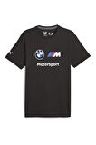 BMW MMS ESS Logo Tee  Siyah Erkek Kısa Kol T-Shirt