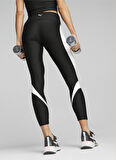 Puma Siyah Kadın Slim Fit Tayt 52414101 Puma Fit HW 7/8 Colorblock