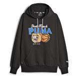 622045-01 Puma Dylan Hoodie  Black Erkek Sweatshirt Siyah
