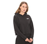 675970-01 Puma Ess Elevated Cropped Hoodie Sand Dune Kadın Sweatshirt Siyah