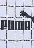 Puma Beyaz Kız Çocuk Bisiklet Yaka Kısa Kollu Düz T-Shirt 67758602 PUMA X SPONGEBOB AOP Tee