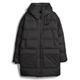 Protective Hooded Erkek Siyah Günlük Stil Ceket 67537801