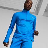 Puma RUN FAVORITE 1/4 ZIP M Mavi Erkek Eşofman Üstü