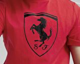 Puma Ferrari Race tonal Big Shield Tee Rosso Erkek T-Shirt