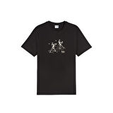 Puma Team Graphic Erkek T-Shirt 624334-01 Siyah