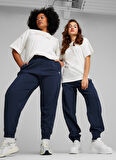 67788914 HER High-Waist Pants TR Cl Lacivert Lastikli Bel Regular Fit Kadın Eşofman Altı