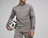Puma Teamfinal Training 1/4 Zip Erkek Futbol Antrenman Uzun Kollu Üst 65855113 Gri