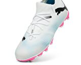 Puma FUTURE 7 MATCH FG/AG JR Çocuk Çim Zemin Kramponu 10772901 Beyaz