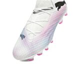 Puma FUTURE 7 PRO+ FG/AG Unisex Çim Zemin Kramponu 10770501 Beyaz